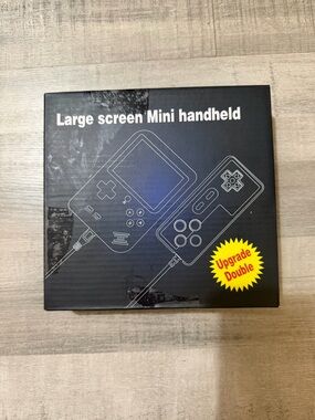 Factory Sealed Large Screen Mini Handheld LCD Retro Game Console TV Out Black